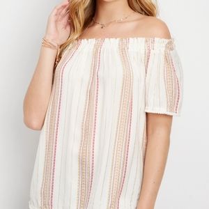 Off shoulder, 1X top